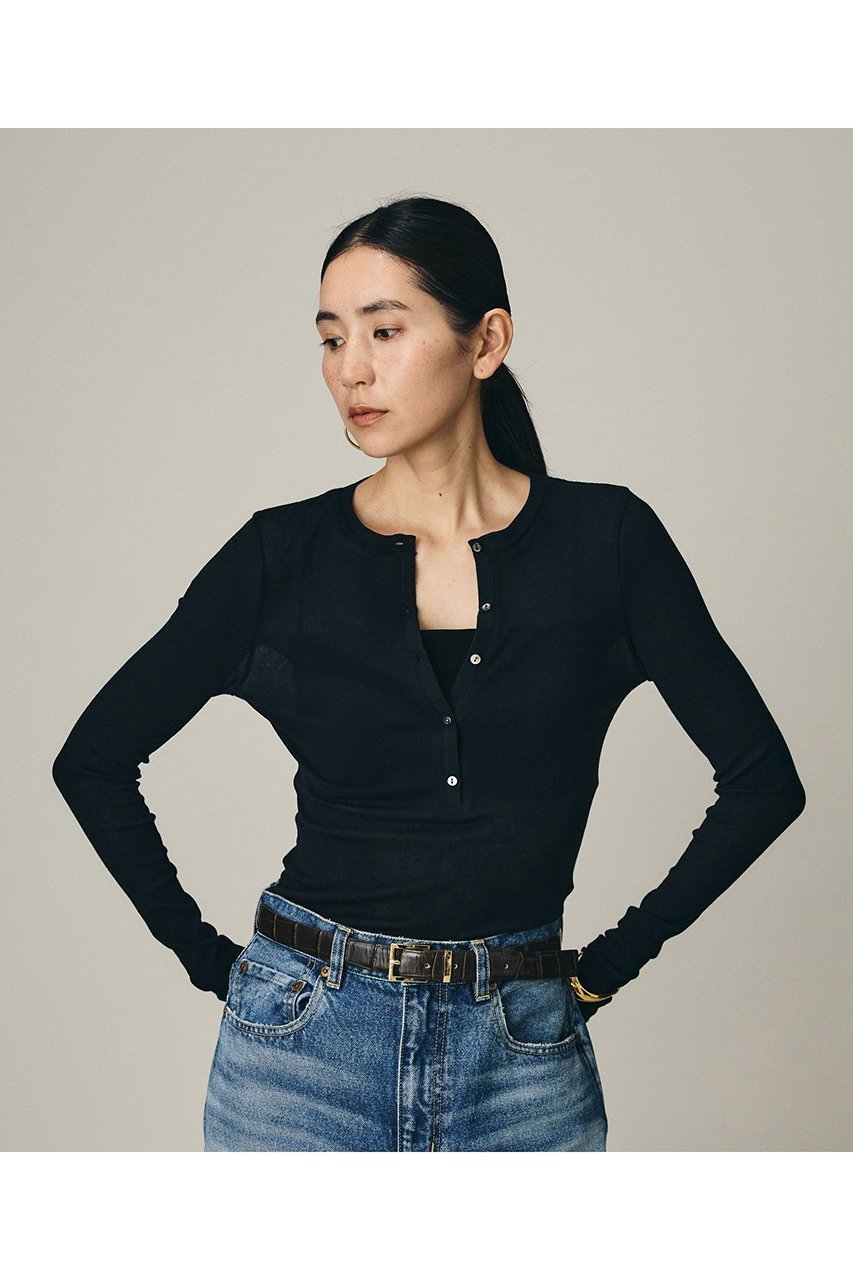 【カオス/Chaos】の【WHY NOT NOW】ローワヘンリープルオーバー インテリア・キッズ・メンズ・レディースファッション・服の通販 founy(ファニー) ファッション Fashion レディースファッション Fashion for Women トップス・カットソー Cut & Sew Tops シャツ・ブラウス・オフィスカジュアル Elegant Blouses & Button-Ups ロングTシャツ・Tシャツ Longline T-Shirts & Tees カジュアルプルオーバー・ニットトップス Pullovers & Knit Tops / Casual Pullovers カットソー・ベーシックTシャツ Cut-and-Sewn Tops / Stretch Tees & Basics 2026年 2026 なめらか Smooth, Silky Texture インナー Innerwear スリーブ Sleeve, Long Sleeve / Short Sleeve テレコ Ribbed, Rib Stitch ロング Long, Long-Length 夏 Summer 春 Spring S/S・春夏 SS, Spring/Summer, Warm Season ダークネイビー|ID: prp329100004847146 ipo3291000000035458879