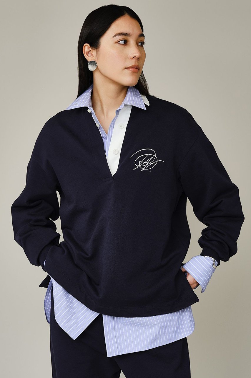 【カオス/Chaos】の【WHY NOT NOW】クラヴスキッパープルオーバー 人気、トレンドファッション・服の通販 founy(ファニー) 　ファッション　Fashion　レディースファッション　Fashion for Women　トップス・カットソー　Cut & Sew Tops　シャツ・ブラウス・オフィスカジュアル　Elegant Blouses & Button-Ups　ロングTシャツ・Tシャツ　Longline T-Shirts & Tees　カジュアルプルオーバー・ニットトップス　Pullovers & Knit Tops / Casual Pullovers　カットソー・ベーシックTシャツ　Cut-and-Sewn Tops / Stretch Tees & Basics　春　Spring　スキッパー　Skipper, Open Collar　スリーブ　Sleeve, Long Sleeve / Short Sleeve　フォルム　Silhouette, Form　モダン　Modern, Contemporary　ループ　Loop, Loop Knit　ロング　Long, Long-Length　S/S・春夏　SS, Spring/Summer, Warm Season　夏　Summer　2026年　2026　other-6|ID: prp329100004847147 ipo3291000000035852387