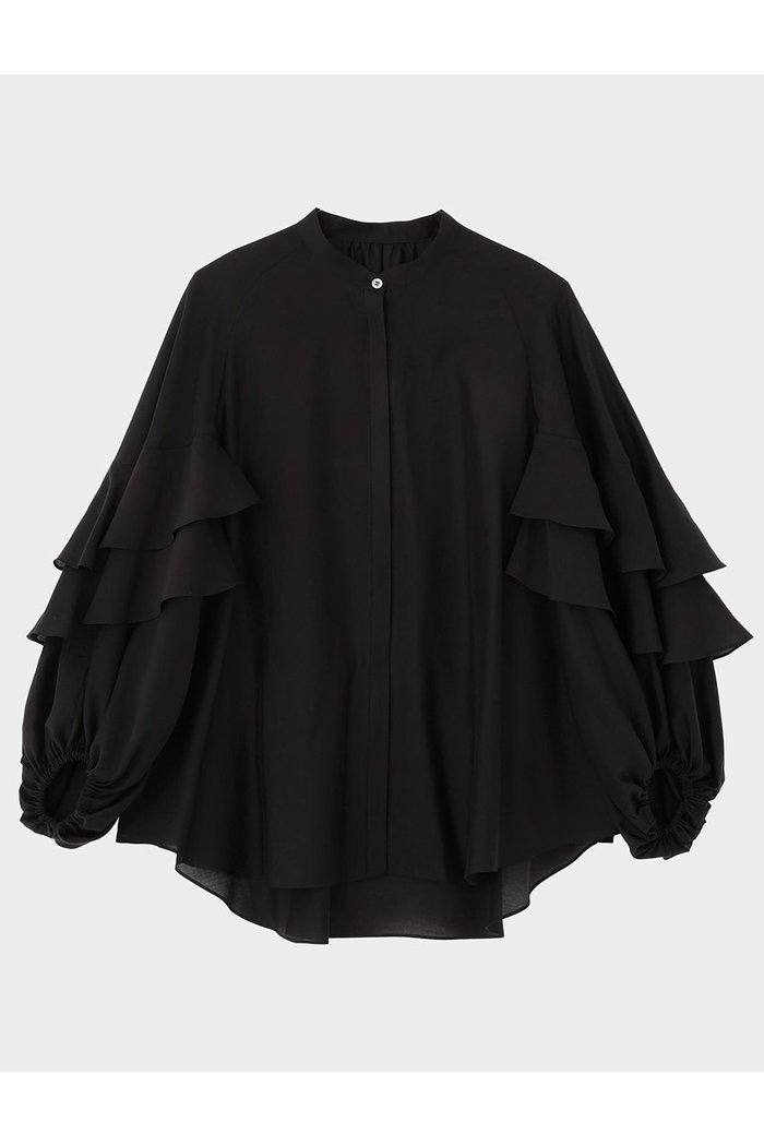 【ル フィル/LE PHIL】のスタンドカラーフリルブラウス インテリア・キッズ・メンズ・レディースファッション・服の通販 founy(ファニー) https://founy.com/ ファッション Fashion レディースファッション Fashion for Women トップス・カットソー Cut & Sew Tops シャツ・ブラウス・オフィスカジュアル Elegant Blouses & Button-Ups おすすめ Recommended / Our Picks オーガンジー Organza Fabric ギャザー Gathered, Ruffled スタンダード Standard, Basic スタンド Stand Collar, Upright Stand スリーブ Sleeve, Long Sleeve / Short Sleeve バランス Balance, Style Balance フェミニン Feminine, Girly フリル Frill, Ruffle ボトム Bottoms, Lower Wear ロング Long, Long-Length 再入荷 Restock / Back in Stock |ID: prp329100004847233 ipo3291000000035403967