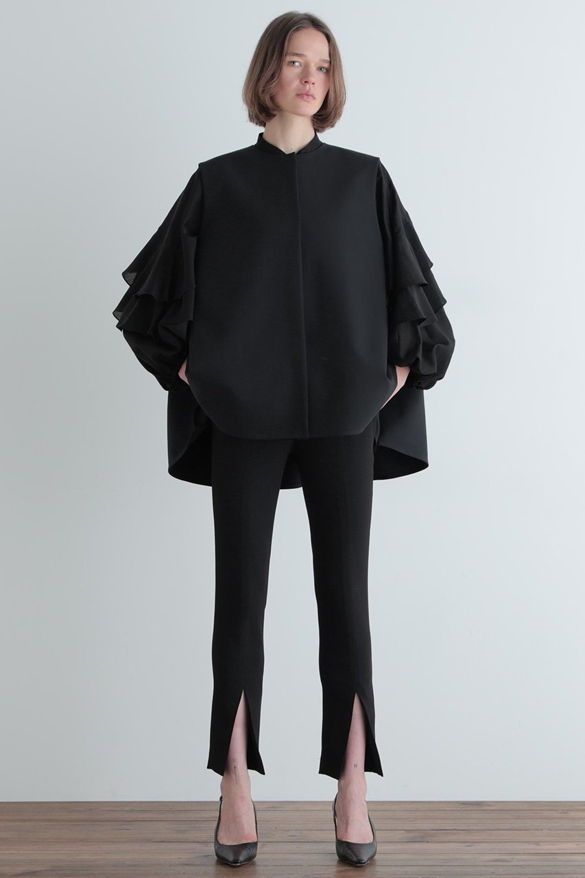 【ル フィル/LE PHIL】のスタンドカラーフリルブラウス 人気、トレンドファッション・服の通販 founy(ファニー) ファッション Fashion レディースファッション Fashion for Women トップス・カットソー Cut & Sew Tops シャツ・ブラウス・オフィスカジュアル Elegant Blouses & Button-Ups おすすめ Recommended / Our Picks オーガンジー Organza Fabric ギャザー Gathered, Ruffled スタンダード Standard, Basic スタンド Stand Collar, Upright Stand スリーブ Sleeve, Long Sleeve / Short Sleeve バランス Balance, Style Balance フェミニン Feminine, Girly フリル Frill, Ruffle ボトム Bottoms, Lower Wear ロング Long, Long-Length other-4|ID: prp329100004847233 ipo3291000000035403971