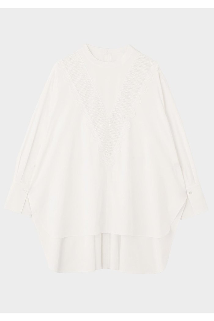 【ル フィル/LE PHIL】のレース切り替えブラウス インテリア・キッズ・メンズ・レディースファッション・服の通販 founy(ファニー) https://founy.com/ ファッション Fashion レディースファッション Fashion for Women トップス・カットソー Cut & Sew Tops シャツ・ブラウス・オフィスカジュアル Elegant Blouses & Button-Ups スリーブ Sleeve, Long Sleeve / Short Sleeve バランス Balance, Style Balance パターン Pattern, Design Print ビッグ Big, Oversized レース Lace, Lace Fabric ロング Long, Long-Length ワーク Workwear, Utility Style 春 Spring 羽織 Haori, Light Jacket |ID: prp329100004847235 ipo3291000000035922122