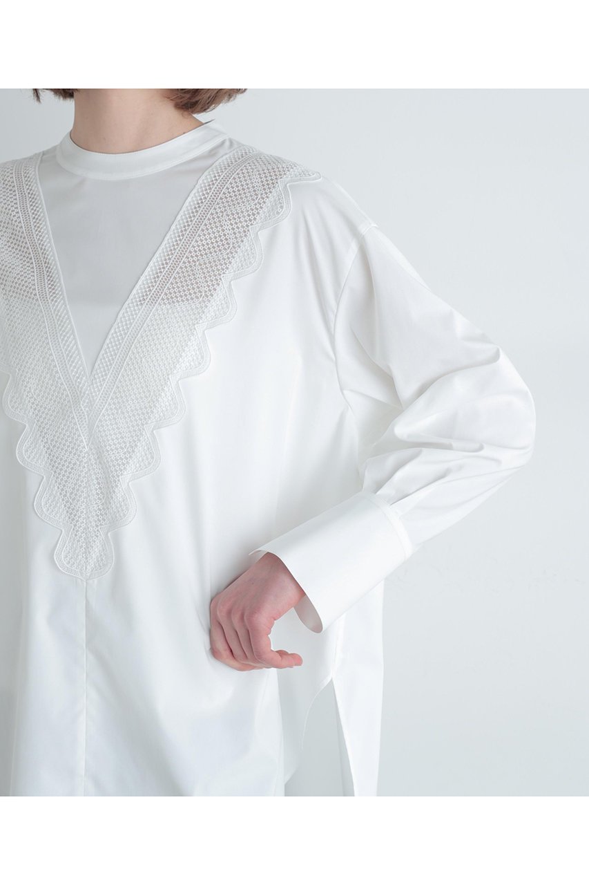 【ル フィル/LE PHIL】のレース切り替えブラウス 人気、トレンドファッション・服の通販 founy(ファニー) ファッション Fashion レディースファッション Fashion for Women トップス・カットソー Cut & Sew Tops シャツ・ブラウス・オフィスカジュアル Elegant Blouses & Button-Ups スリーブ Sleeve, Long Sleeve / Short Sleeve バランス Balance, Style Balance パターン Pattern, Design Print ビッグ Big, Oversized レース Lace, Lace Fabric ロング Long, Long-Length ワーク Workwear, Utility Style 春 Spring 羽織 Haori, Light Jacket other-6|ID: prp329100004847235 ipo3291000000035922129