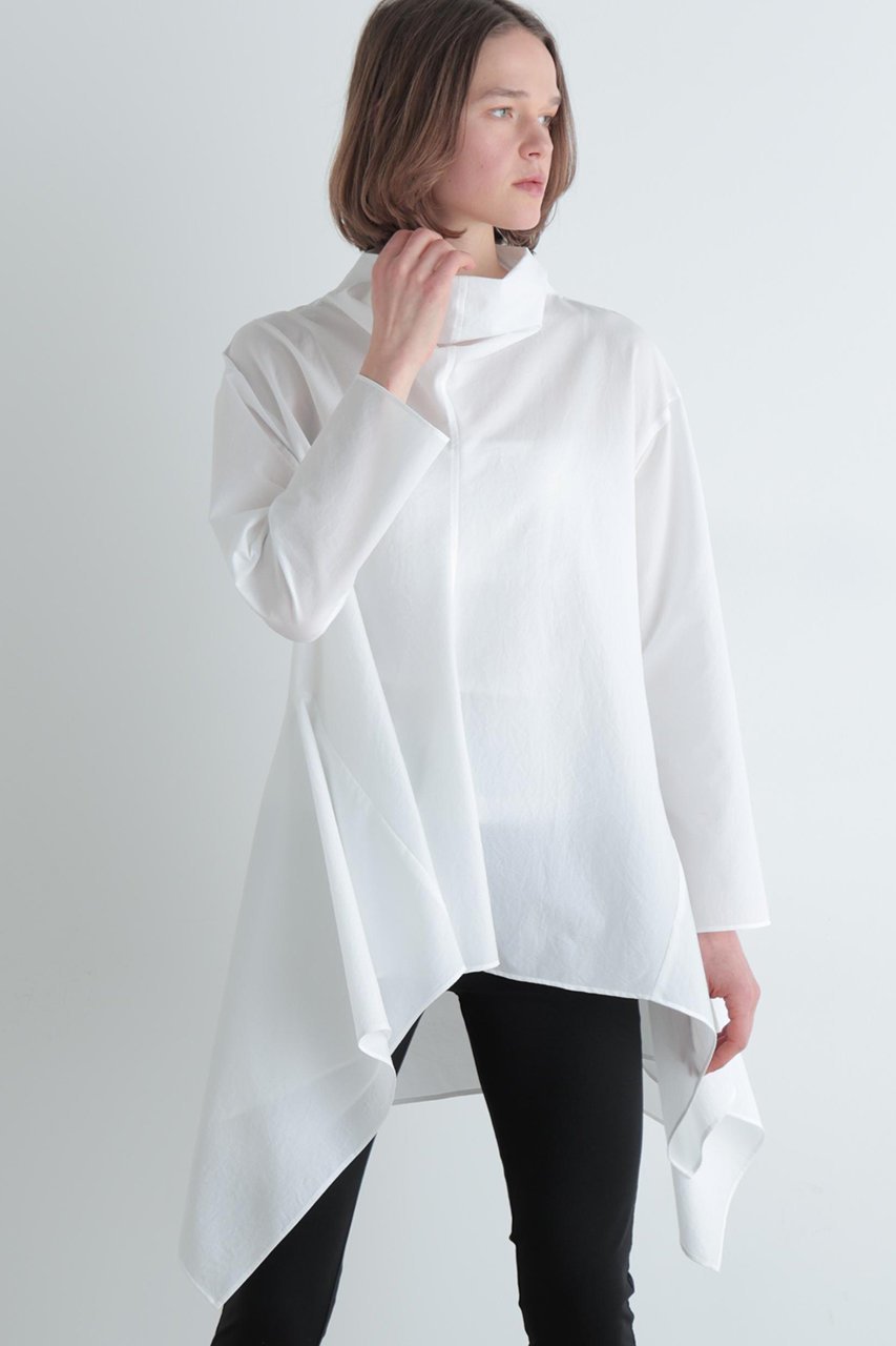 【ル フィル/LE PHIL】のクールドットサイドヘムブラウス 人気、トレンドファッション・服の通販 founy(ファニー) ファッション Fashion レディースファッション Fashion for Women トップス・カットソー Cut & Sew Tops シャツ・ブラウス・オフィスカジュアル Elegant Blouses & Button-Ups ストレッチ Stretch, Stretchy Fabric スポーティ Sporty, Casual Athletic スリーブ Sleeve, Long Sleeve / Short Sleeve ビッグ Big, Oversized リップ Lip, Lip Motif ロング Long, Long-Length 旅行 Travel other-2|ID: prp329100004847236 ipo3291000000035922136