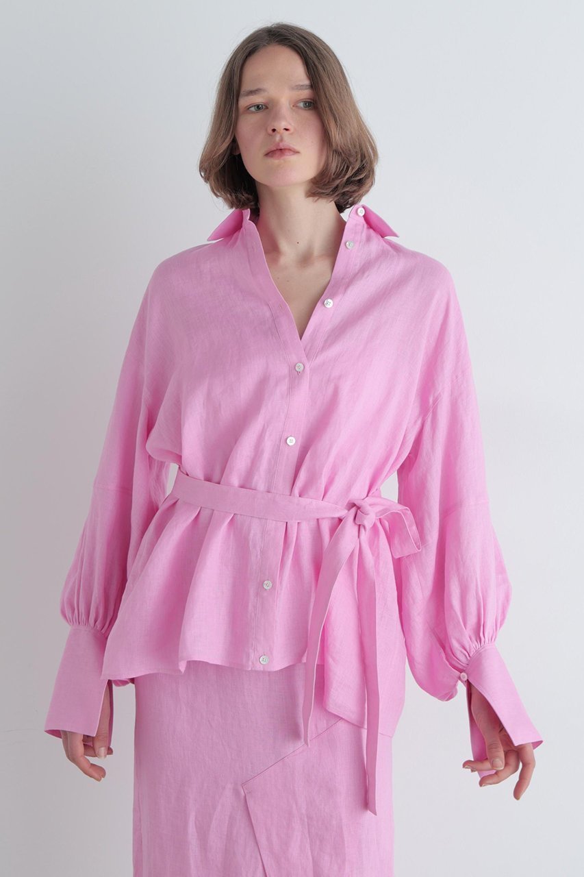 【ル フィル/LE PHIL】のリネンブラウス 人気、トレンドファッション・服の通販 founy(ファニー) 　ファッション　Fashion　レディースファッション　Fashion for Women　トップス・カットソー　Cut & Sew Tops　シャツ・ブラウス・オフィスカジュアル　Elegant Blouses & Button-Ups　2026年　2026　オケージョン　Occasion Wear　カシュクール　Wrap Design　スタンダード　Standard, Basic　スリーブ　Sleeve, Long Sleeve / Short Sleeve　フェミニン　Feminine, Girly　リネン　Linen, Linen Fabric　レギュラー　Regular, Standard Fit　ロング　Long, Long-Length　夏　Summer　春　Spring　S/S・春夏　SS, Spring/Summer, Warm Season　other-2|ID: prp329100004847238 ipo3291000000035852842