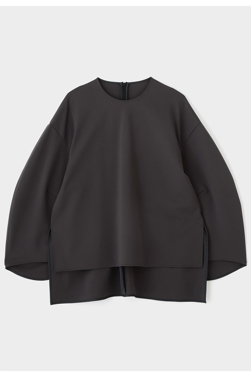 【ル フィル/LE PHIL】の2WAYポンチブラウス インテリア・キッズ・メンズ・レディースファッション・服の通販 founy(ファニー) 　ファッション　Fashion　レディースファッション　Fashion for Women　トップス・カットソー　Cut & Sew Tops　シャツ・ブラウス・オフィスカジュアル　Elegant Blouses & Button-Ups　なめらか　Smooth, Silky Texture　シンプル　Simple, Minimal　スリーブ　Sleeve, Long Sleeve / Short Sleeve　ロング　Long, Long-Length　ワイド　Wide, Wide Fit　グレー|ID: prp329100004847240 ipo3291000000035922145