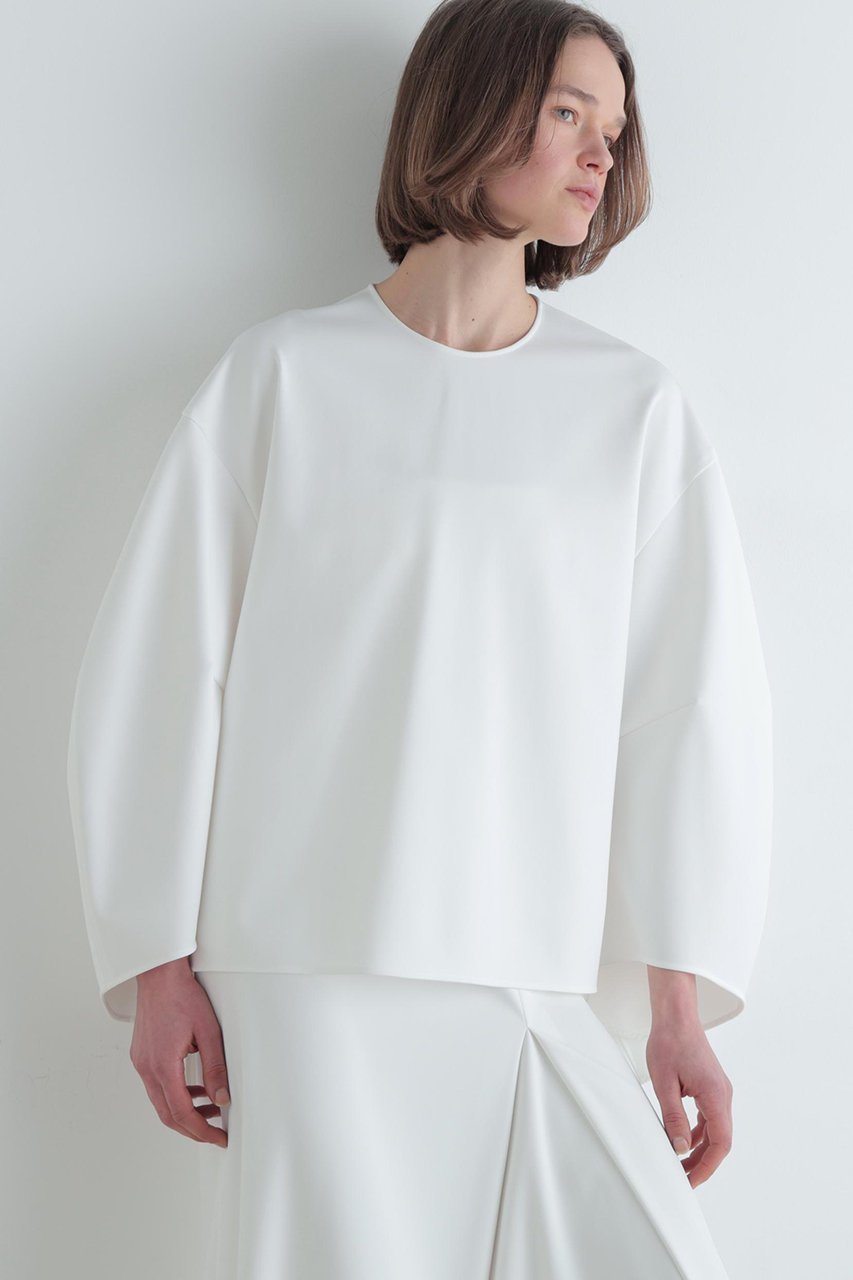 【ル フィル/LE PHIL】の2WAYポンチブラウス 人気、トレンドファッション・服の通販 founy(ファニー) 　ファッション　Fashion　レディースファッション　Fashion for Women　トップス・カットソー　Cut & Sew Tops　シャツ・ブラウス・オフィスカジュアル　Elegant Blouses & Button-Ups　なめらか　Smooth, Silky Texture　シンプル　Simple, Minimal　スリーブ　Sleeve, Long Sleeve / Short Sleeve　ロング　Long, Long-Length　ワイド　Wide, Wide Fit　other-2|ID: prp329100004847240 ipo3291000000035922146