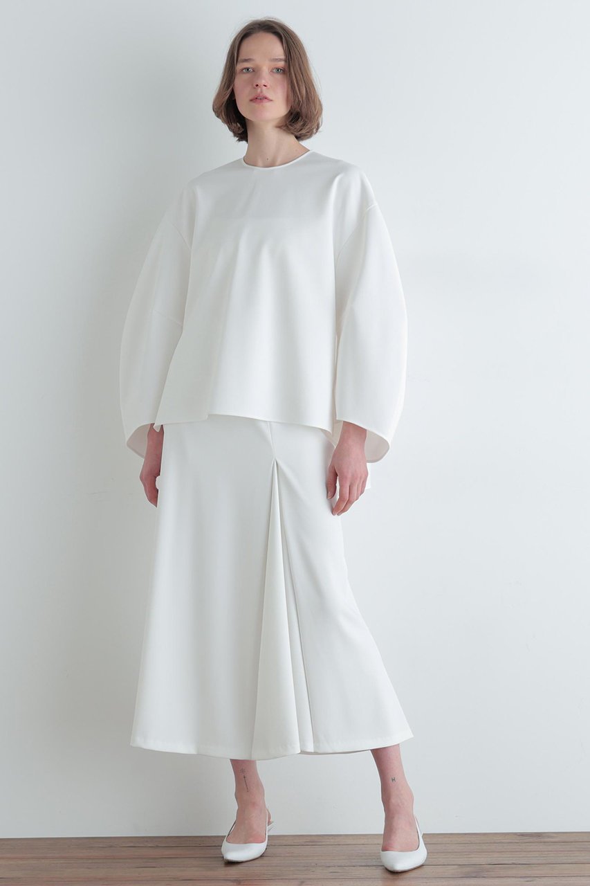 【ル フィル/LE PHIL】の2WAYポンチブラウス 人気、トレンドファッション・服の通販 founy(ファニー) 　ファッション　Fashion　レディースファッション　Fashion for Women　トップス・カットソー　Cut & Sew Tops　シャツ・ブラウス・オフィスカジュアル　Elegant Blouses & Button-Ups　なめらか　Smooth, Silky Texture　シンプル　Simple, Minimal　スリーブ　Sleeve, Long Sleeve / Short Sleeve　ロング　Long, Long-Length　ワイド　Wide, Wide Fit　other-3|ID: prp329100004847240 ipo3291000000035922147