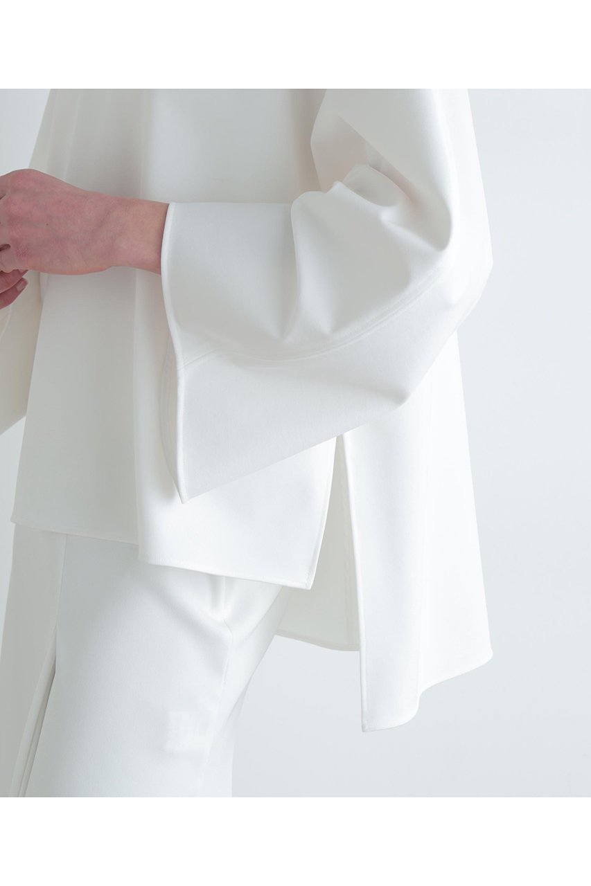 【ル フィル/LE PHIL】の2WAYポンチブラウス 人気、トレンドファッション・服の通販 founy(ファニー) 　ファッション　Fashion　レディースファッション　Fashion for Women　トップス・カットソー　Cut & Sew Tops　シャツ・ブラウス・オフィスカジュアル　Elegant Blouses & Button-Ups　なめらか　Smooth, Silky Texture　シンプル　Simple, Minimal　スリーブ　Sleeve, Long Sleeve / Short Sleeve　ロング　Long, Long-Length　ワイド　Wide, Wide Fit　other-8|ID: prp329100004847240 ipo3291000000035922153