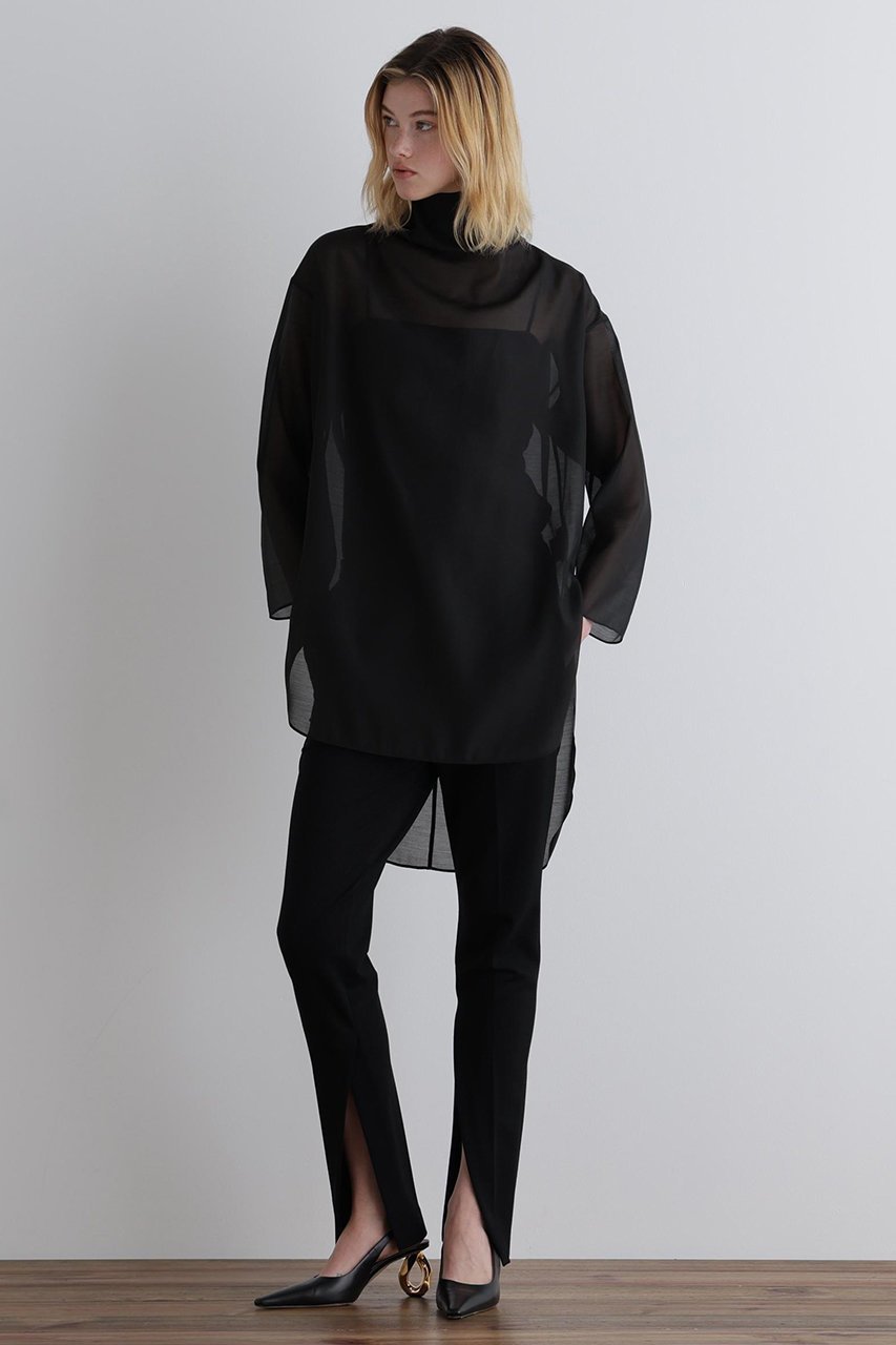 【ル フィル/LE PHIL】のハイネックシアーボイルブラウス 人気、トレンドファッション・服の通販 founy(ファニー) 　ファッション　Fashion　レディースファッション　Fashion for Women　トップス・カットソー　Cut & Sew Tops　シャツ・ブラウス・オフィスカジュアル　Elegant Blouses & Button-Ups　2026年　2026　インナー　Innerwear　シアー　Sheer, See-Through　ジャケット　Jacket, Outerwear　スリーブ　Sleeve, Long Sleeve / Short Sleeve　ハイネック　High Neck, Mock Neck　パターン　Pattern, Design Print　ロング　Long, Long-Length　夏　Summer　春　Spring　S/S・春夏　SS, Spring/Summer, Warm Season　other-3|ID: prp329100004847246 ipo3291000000035404078