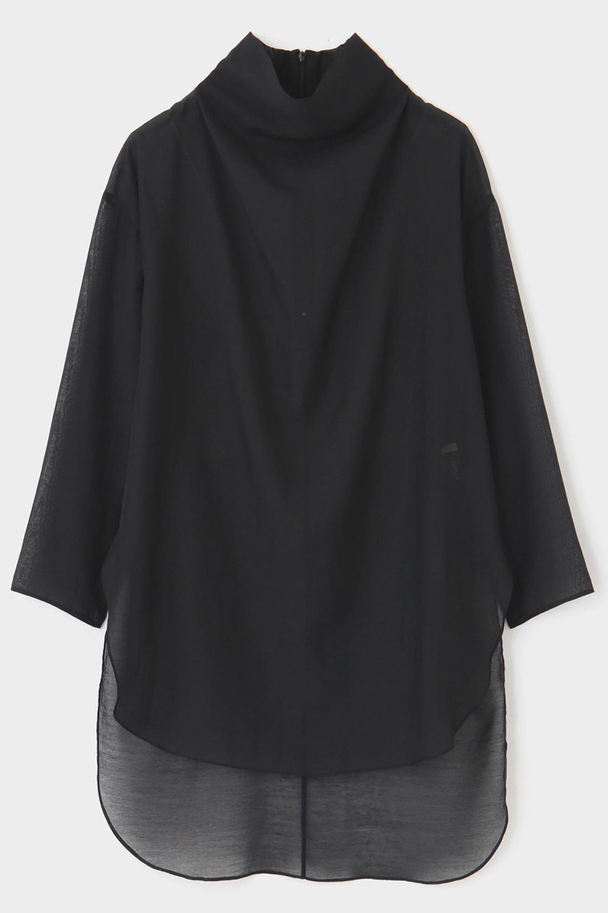 【ル フィル/LE PHIL】のハイネックシアーボイルブラウス インテリア・キッズ・メンズ・レディースファッション・服の通販 founy(ファニー) 　ファッション　Fashion　レディースファッション　Fashion for Women　トップス・カットソー　Cut & Sew Tops　シャツ・ブラウス・オフィスカジュアル　Elegant Blouses & Button-Ups　インナー　Innerwear　シアー　Sheer, See-Through　ジャケット　Jacket, Outerwear　スリーブ　Sleeve, Long Sleeve / Short Sleeve　ハイネック　High Neck, Mock Neck　パターン　Pattern, Design Print　ロング　Long, Long-Length　ブラック|ID: prp329100004847246 ipo3291000000036130797