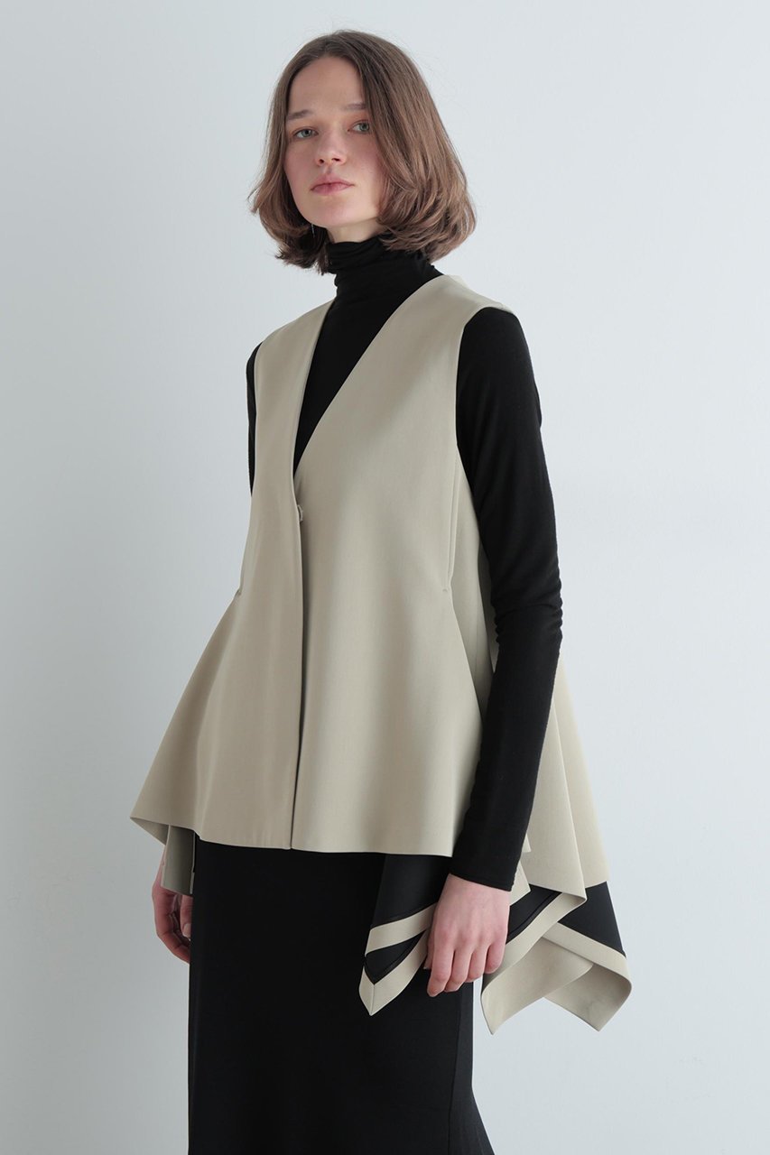 【ル フィル/LE PHIL】のドライツイルランダムヘムジレ 人気、トレンドファッション・服の通販 founy(ファニー) 　ファッション　Fashion　レディースファッション　Fashion for Women　アウター　Coat / Outerwear Collection　レディースジャケット・軽アウター　Jackets　2026年　2026　ジャケット　Jacket, Outerwear　スタンダード　Standard, Basic　ストレッチ　Stretch, Stretchy Fabric　パターン　Pattern, Design Print　フェミニン　Feminine, Girly　夏　Summer　春　Spring　S/S・春夏　SS, Spring/Summer, Warm Season　other-2|ID: prp329100004847247 ipo3291000000035404099