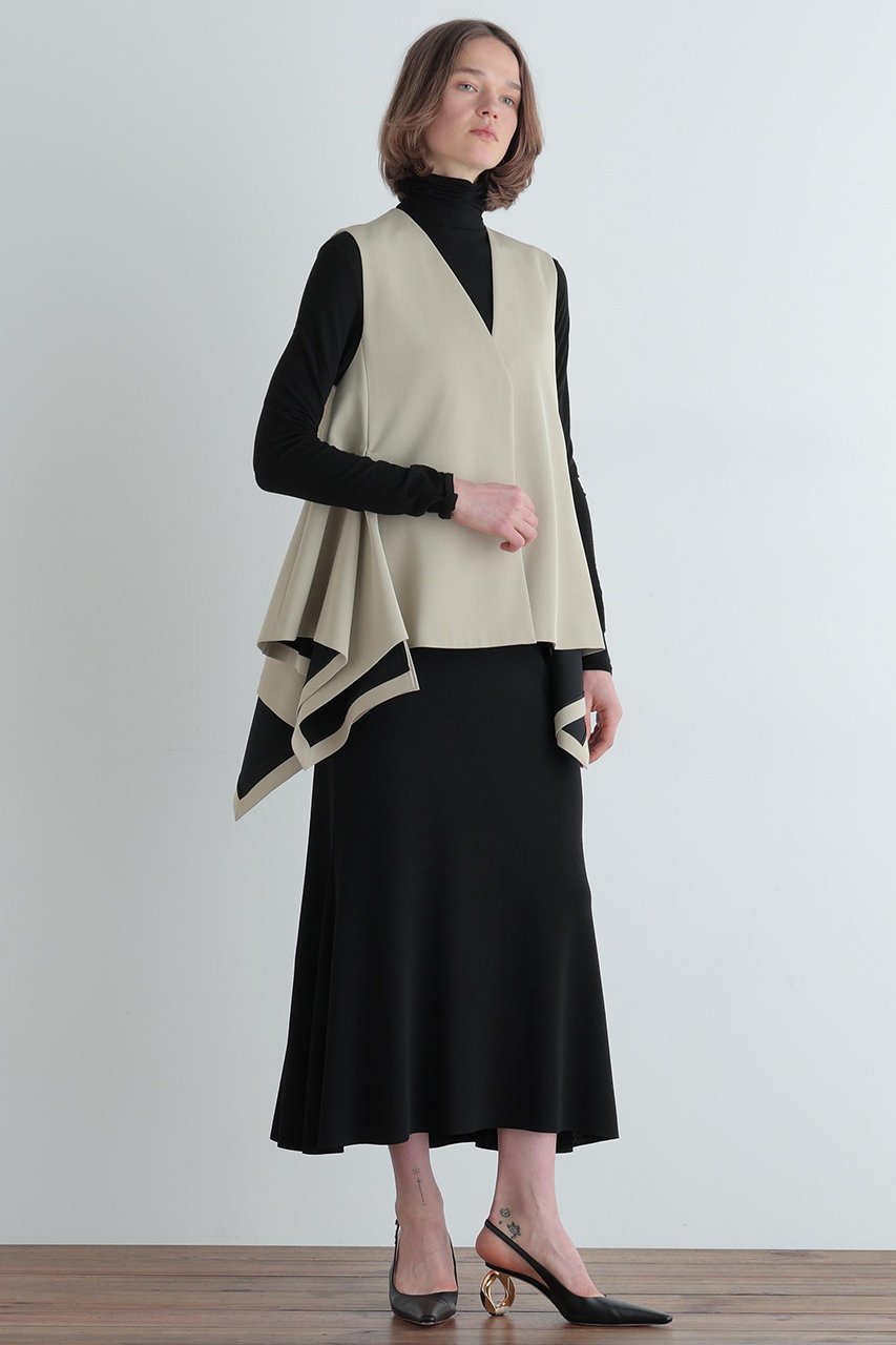 【ル フィル/LE PHIL】のドライツイルランダムヘムジレ 人気、トレンドファッション・服の通販 founy(ファニー) 　ファッション　Fashion　レディースファッション　Fashion for Women　アウター　Coat / Outerwear Collection　レディースジャケット・軽アウター　Jackets　ジャケット　Jacket, Outerwear　スタンダード　Standard, Basic　ストレッチ　Stretch, Stretchy Fabric　パターン　Pattern, Design Print　フェミニン　Feminine, Girly　other-3|ID: prp329100004847247 ipo3291000000035853517