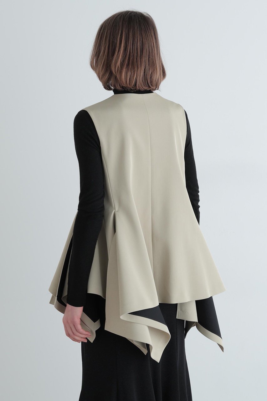 【ル フィル/LE PHIL】のドライツイルランダムヘムジレ 人気、トレンドファッション・服の通販 founy(ファニー) 　ファッション　Fashion　レディースファッション　Fashion for Women　アウター　Coat / Outerwear Collection　レディースジャケット・軽アウター　Jackets　ジャケット　Jacket, Outerwear　スタンダード　Standard, Basic　ストレッチ　Stretch, Stretchy Fabric　パターン　Pattern, Design Print　フェミニン　Feminine, Girly　other-5|ID: prp329100004847247 ipo3291000000035853522