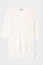 【ル フィル/LE PHIL】のシアーニット半袖 ホワイト|ID: prp329100004847257 ipo3291000000035853479