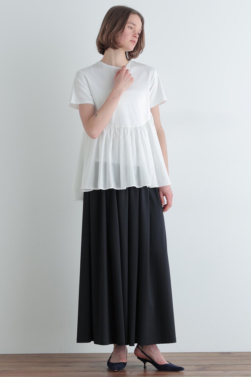 【ル フィル/LE PHIL】のコンビジャージープルオーバー 人気、トレンドファッション・服の通販 founy(ファニー) 　ファッション　Fashion　レディースファッション　Fashion for Women　トップス・カットソー　Cut & Sew Tops　シャツ・ブラウス・オフィスカジュアル　Elegant Blouses & Button-Ups　ロングTシャツ・Tシャツ　Longline T-Shirts & Tees　カジュアルプルオーバー・ニットトップス　Pullovers & Knit Tops / Casual Pullovers　カットソー・ベーシックTシャツ　Cut-and-Sewn Tops / Stretch Tees & Basics　2026年　2026　コンビ　Combo, Combination Style　ショート　Short, Short Length　シンプル　Simple, Minimal　スタンダード　Standard, Basic　スリーブ　Sleeve, Long Sleeve / Short Sleeve　ドレープ　Drape, Draping Fabric　フェミニン　Feminine, Girly　ヘムライン　Hemline, Bottom Cut　夏　Summer　春　Spring　S/S・春夏　SS, Spring/Summer, Warm Season　秋　Autumn　other-3|ID: prp329100004847267 ipo3291000000035404237