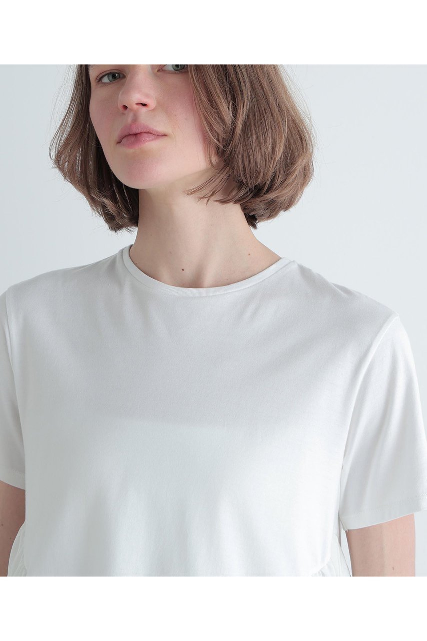 【ル フィル/LE PHIL】のコンビジャージープルオーバー 人気、トレンドファッション・服の通販 founy(ファニー) 　ファッション　Fashion　レディースファッション　Fashion for Women　トップス・カットソー　Cut & Sew Tops　シャツ・ブラウス・オフィスカジュアル　Elegant Blouses & Button-Ups　ロングTシャツ・Tシャツ　Longline T-Shirts & Tees　カジュアルプルオーバー・ニットトップス　Pullovers & Knit Tops / Casual Pullovers　カットソー・ベーシックTシャツ　Cut-and-Sewn Tops / Stretch Tees & Basics　2026年　2026　コンビ　Combo, Combination Style　ショート　Short, Short Length　シンプル　Simple, Minimal　スタンダード　Standard, Basic　スリーブ　Sleeve, Long Sleeve / Short Sleeve　ドレープ　Drape, Draping Fabric　フェミニン　Feminine, Girly　ヘムライン　Hemline, Bottom Cut　夏　Summer　春　Spring　S/S・春夏　SS, Spring/Summer, Warm Season　秋　Autumn　other-6|ID: prp329100004847267 ipo3291000000035404240