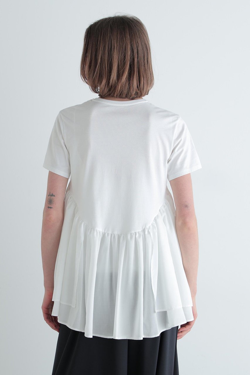 【ル フィル/LE PHIL】のコンビジャージープルオーバー 人気、トレンドファッション・服の通販 founy(ファニー) 　ファッション　Fashion　レディースファッション　Fashion for Women　トップス・カットソー　Cut & Sew Tops　シャツ・ブラウス・オフィスカジュアル　Elegant Blouses & Button-Ups　ロングTシャツ・Tシャツ　Longline T-Shirts & Tees　カジュアルプルオーバー・ニットトップス　Pullovers & Knit Tops / Casual Pullovers　カットソー・ベーシックTシャツ　Cut-and-Sewn Tops / Stretch Tees & Basics　コンビ　Combo, Combination Style　ショート　Short, Short Length　シンプル　Simple, Minimal　スタンダード　Standard, Basic　スリーブ　Sleeve, Long Sleeve / Short Sleeve　ドレープ　Drape, Draping Fabric　フェミニン　Feminine, Girly　ヘムライン　Hemline, Bottom Cut　春　Spring　秋　Autumn　other-5|ID: prp329100004847267 ipo3291000000035853500