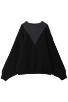 【メゾンスペシャル/MAISON SPECIAL】の【UNISEX】Prime-Over V切替ニットPO BLK(ブラック)|ID: prp329100004847957 ipo3291000000035978028