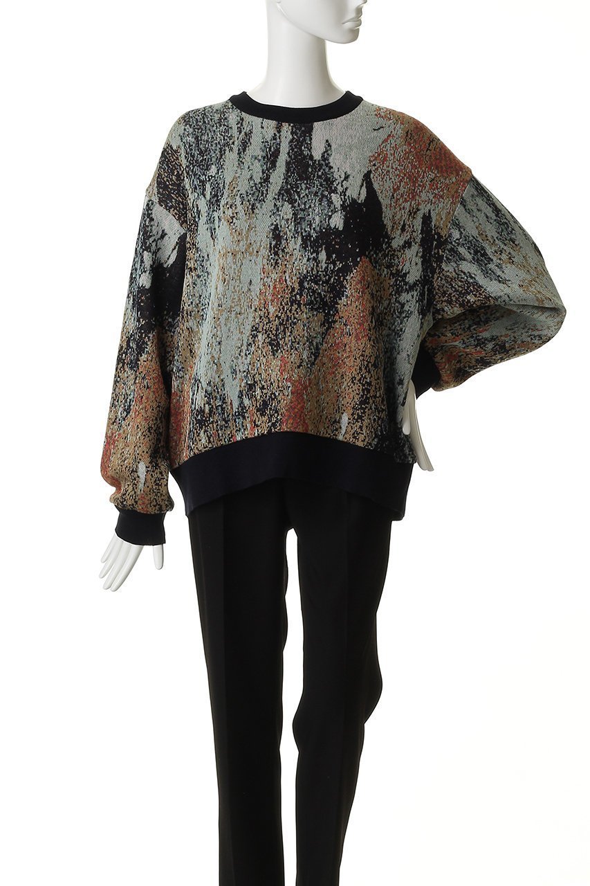 【メゾンスペシャル/MAISON SPECIAL】の【UNISEX】総柄JQDニット アブストラクトパターン 人気、トレンドファッション・服の通販 founy(ファニー) 　ファッション　Fashion　レディースファッション　Fashion for Women　トップス・カットソー　Cut & Sew Tops　ニット　Knit Tops & Sweaters　カジュアルプルオーバー・ニットトップス　Pullovers & Knit Tops / Casual Pullovers　2026年　2026　ユニセックス　Unisex, Genderless　パターン　Pattern, Design Print　モダン　Modern, Contemporary　再入荷　Restock / Back in Stock　夏　Summer　春　Spring　S/S・春夏　SS, Spring/Summer, Warm Season　other-2|ID: prp329100004847960 ipo3291000000035718572