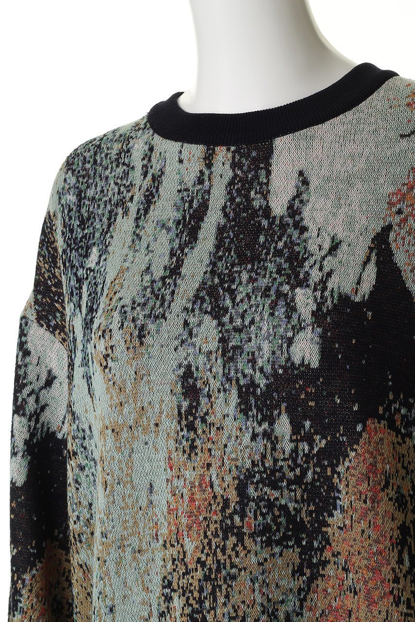 【メゾンスペシャル/MAISON SPECIAL】の【UNISEX】総柄JQDニット アブストラクトパターン 人気、トレンドファッション・服の通販 founy(ファニー) 　ファッション　Fashion　レディースファッション　Fashion for Women　トップス・カットソー　Cut & Sew Tops　ニット　Knit Tops & Sweaters　カジュアルプルオーバー・ニットトップス　Pullovers & Knit Tops / Casual Pullovers　2026年　2026　ユニセックス　Unisex, Genderless　パターン　Pattern, Design Print　モダン　Modern, Contemporary　再入荷　Restock / Back in Stock　夏　Summer　春　Spring　S/S・春夏　SS, Spring/Summer, Warm Season　other-5|ID: prp329100004847960 ipo3291000000035718575