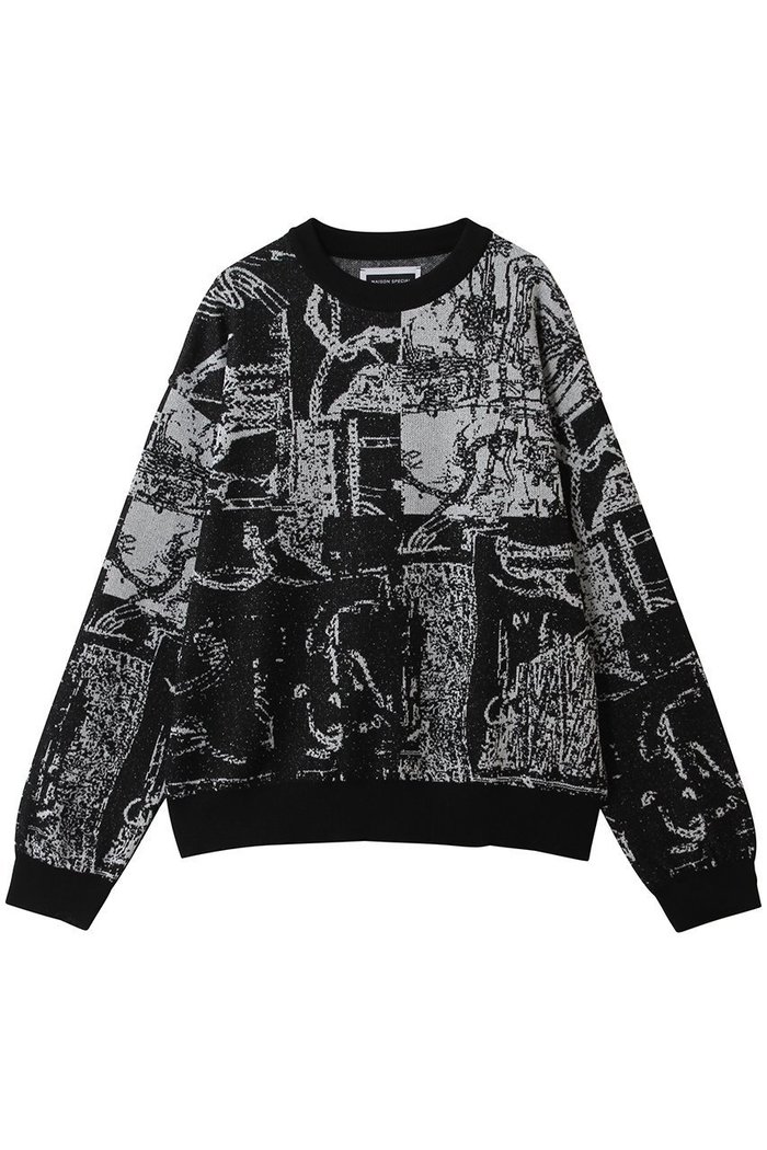 【メゾンスペシャル/MAISON SPECIAL】の【UNISEX】総柄JQDニット スカーフコラージュパターン インテリア・キッズ・メンズ・レディースファッション・服の通販 founy(ファニー) https://founy.com/ ファッション Fashion レディースファッション Fashion for Women トップス・カットソー Cut & Sew Tops ニット Knit Tops & Sweaters カジュアルプルオーバー・ニットトップス Pullovers & Knit Tops / Casual Pullovers 2026年 2026 ユニセックス Unisex, Genderless ジャカード／ジャガード Jacquard, Woven Pattern パターン Pattern, Design Print モチーフ Motif, Design Theme ランダム Random, Irregular 夏 Summer 春 Spring S/S・春夏 SS, Spring/Summer, Warm Season 軽量 Lightweight, Ultra Light |ID: prp329100004847961 ipo3291000000035978043