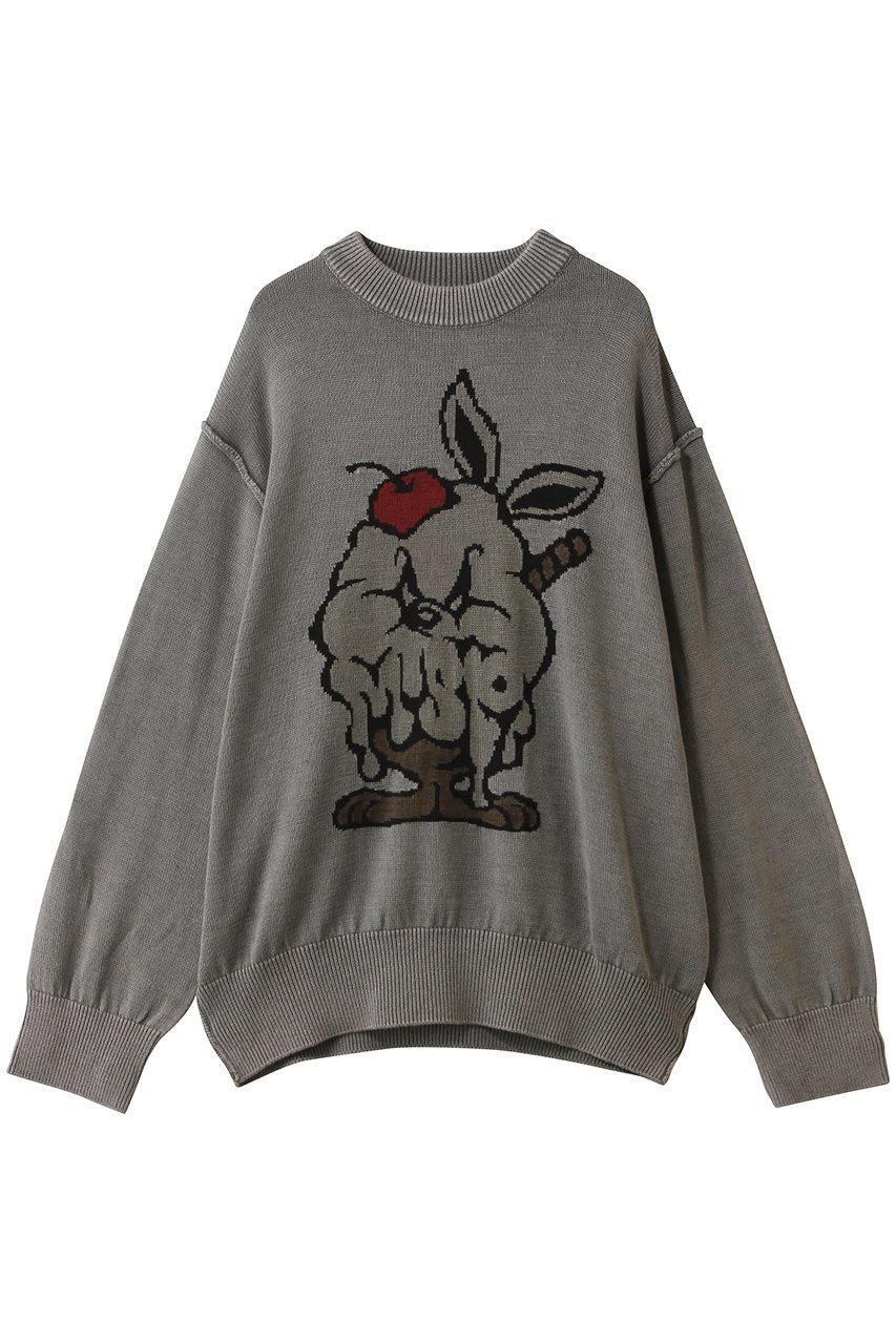【メゾンスペシャル/MAISON SPECIAL】の【UNISEX】パフェバニー JQDニットL/S インテリア・キッズ・メンズ・レディースファッション・服の通販 founy(ファニー) 　ファッション　Fashion　レディースファッション　Fashion for Women　トップス・カットソー　Cut & Sew Tops　ニット　Knit Tops & Sweaters　カジュアルプルオーバー・ニットトップス　Pullovers & Knit Tops / Casual Pullovers　ユニセックス　Unisex, Genderless　キャラクター　Character, Licensed Characters　グラフィック　Graphic, Graphic Design　スウェット / スエット　Sweatshirt, Sweatwear　フロント　Front, Front Design　G.BGE(グレーベージュ)|ID: prp329100004847962 ipo3291000000036519507