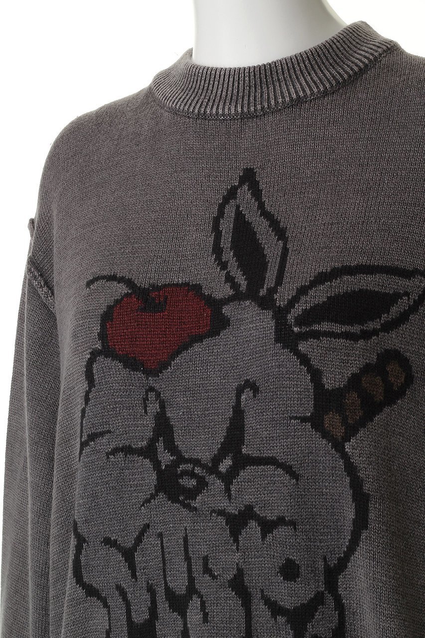 【メゾンスペシャル/MAISON SPECIAL】の【UNISEX】パフェバニー JQDニットL/S 人気、トレンドファッション・服の通販 founy(ファニー) 　ファッション　Fashion　レディースファッション　Fashion for Women　トップス・カットソー　Cut & Sew Tops　ニット　Knit Tops & Sweaters　カジュアルプルオーバー・ニットトップス　Pullovers & Knit Tops / Casual Pullovers　ユニセックス　Unisex, Genderless　キャラクター　Character, Licensed Characters　グラフィック　Graphic, Graphic Design　スウェット / スエット　Sweatshirt, Sweatwear　フロント　Front, Front Design　other-5|ID: prp329100004847962 ipo3291000000036519511