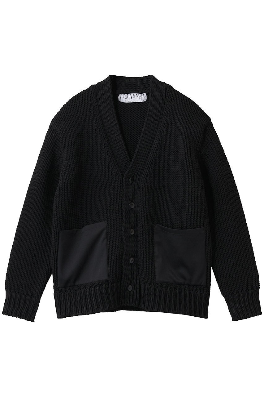 【サードマガジン/THIRD MAGAZINE】のポケットニットカーディガン インテリア・キッズ・メンズ・レディースファッション・服の通販 founy(ファウニー) 　ファッション　Fashion　レディースファッション　Fashion for Women　トップス・カットソー　Cut & Sew Tops　ニット　Knit Tops & Sweaters　カーディガン・羽織り　Layered Style Cardigans　カーディガン　Cardigan, Knitwear　スラックス　Slacks, Dress Pants　デニム　Denim, Jeans Material　ポケット　Pocket, Pocket Detail　ロング　Long, Long-Length　ブラック|ID: prp329100004847963 ipo3291000000036770757
