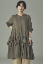 【カレンソロジー/Curensology】のラミーランダムフリルブラウス 人気、トレンドファッション・服の通販 founy(ファニー) ファッション Fashion レディースファッション Fashion for Women トップス・カットソー Cut & Sew Tops シャツ・ブラウス・オフィスカジュアル Elegant Blouses & Button-Ups 2026年 2026 シアー Sheer, See-Through スリーブ Sleeve, Long Sleeve / Short Sleeve チュニック Tunic, Long Top バランス Balance, Style Balance フリル Frill, Ruffle ランダム Random, Irregular ロング Long, Long-Length エレガント 上品 Elegant 人気 Popular, Best Seller 夏 Summer 春 Spring S/S・春夏 SS, Spring/Summer, Warm Season thumbnail ブラウン|ID: prp329100004847975 ipo3291000000035430085