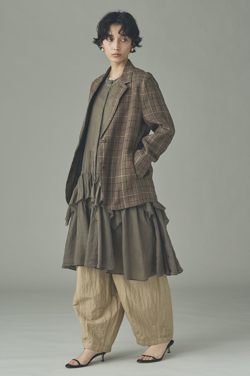 【カレンソロジー/Curensology】のラミーランダムフリルブラウス 人気、トレンドファッション・服の通販 founy(ファニー) 　ファッション　Fashion　レディースファッション　Fashion for Women　トップス・カットソー　Cut & Sew Tops　シャツ・ブラウス・オフィスカジュアル　Elegant Blouses & Button-Ups　2026年　2026　シアー　Sheer, See-Through　スリーブ　Sleeve, Long Sleeve / Short Sleeve　チュニック　Tunic, Long Top　バランス　Balance, Style Balance　フリル　Frill, Ruffle　ランダム　Random, Irregular　ロング　Long, Long-Length　エレガント 上品　Elegant　人気　Popular, Best Seller　夏　Summer　春　Spring　S/S・春夏　SS, Spring/Summer, Warm Season　other-8|ID: prp329100004847975 ipo3291000000035430102