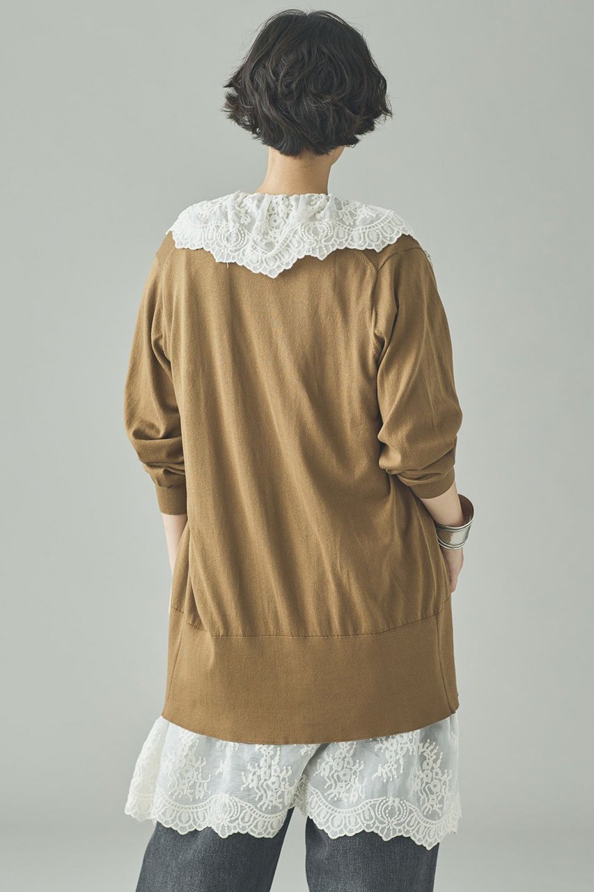 【カレンソロジー/Curensology】のファインコットンVネックカーディガン 人気、トレンドファッション・服の通販 founy(ファニー) 　ファッション　Fashion　レディースファッション　Fashion for Women　トップス・カットソー　Cut & Sew Tops　ニット　Knit Tops & Sweaters　カーディガン・羽織り　Layered Style Cardigans　Vネックトップス　V-Neck Tops / V-Cut Neckline Shirts　2026年　2026　なめらか　Smooth, Silky Texture　イタリア　Italy　カーディガン　Cardigan, Knitwear　シンプル　Simple, Minimal　デニム　Denim, Jeans Material　ロング　Long, Long-Length　エレガント 上品　Elegant　夏　Summer　春　Spring　S/S・春夏　SS, Spring/Summer, Warm Season　other-4|ID: prp329100004847978 ipo3291000000035430145