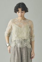 【カレンソロジー/Curensology】の〈C.S.G〉リネンリバーレースブラウス ベージュ|ID: prp329100004847979 ipo3291000000035819349