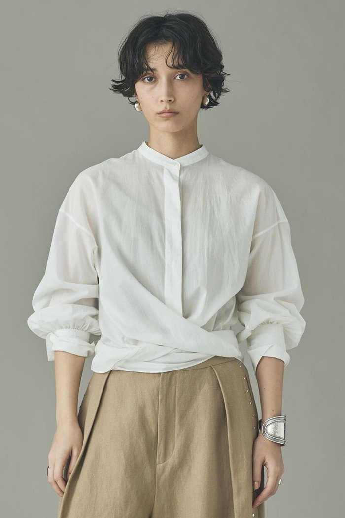 【カレンソロジー/Curensology】のローンカシュクールブラウス インテリア・キッズ・メンズ・レディースファッション・服の通販 founy(ファニー) https://founy.com/ ファッション Fashion レディースファッション Fashion for Women トップス・カットソー Cut & Sew Tops シャツ・ブラウス・オフィスカジュアル Elegant Blouses & Button-Ups おすすめ Recommended / Our Picks カシュクール Wrap Design コンパクト Compact, Small Size ストール Stole, Wrap スリーブ Sleeve, Long Sleeve / Short Sleeve フィット Fit, Slim Fit ロング Long, Long-Length |ID: prp329100004847980 ipo3291000000035430180