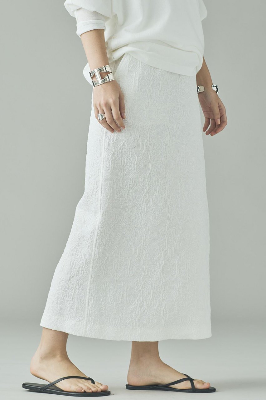 【カレンソロジー/Curensology】の〈C.S.G〉ジャカードタイトスカート 人気、トレンドファッション・服の通販 founy(ファニー) 　ファッション　Fashion　レディースファッション　Fashion for Women　スカート　Skirts　ロングスカート　Long Skirts / Maxi & Midi Skirts　おすすめ　Recommended / Our Picks　くるぶし　Ankle-Length　エレガント 上品　Elegant　キルティング　Quilted, Quilting　サテン　Satin, Glossy Fabric　シアー　Sheer, See-Through　シルク　Silk, 100% Silk　ジャカード／ジャガード　Jacquard, Woven Pattern　スリット　Slit, Slit Detail　ソックス　Socks, Hosiery　フランス　France, French　ロング　Long, Long-Length　other-4|ID: prp329100004847982 ipo3291000000036073726