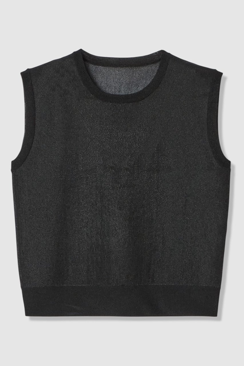 【アルアバイル/allureville】の【LOULOU WILLOUGHBY】シアージャガードプルオーバー インテリア・キッズ・メンズ・レディースファッション・服の通販 founy(ファニー) ファッション Fashion レディースファッション Fashion for Women トップス・カットソー Cut & Sew Tops ニット Knit Tops & Sweaters カジュアルプルオーバー・ニットトップス Pullovers & Knit Tops / Casual Pullovers 2026年 2026 おすすめ Recommended / Our Picks アンサンブル Ensemble Set カーディガン Cardigan, Knitwear コンパクト Compact, Small Size ジャカード/ジャガード Jacquard, Woven Pattern フィット Fit, Slim Fit ベーシック Basic, Essential エレガント 上品 Elegant 夏 Summer 春 Spring S/S・春夏 SS, Spring/Summer, Warm Season ブラック|ID: prp329100004847988 ipo3291000000035430299