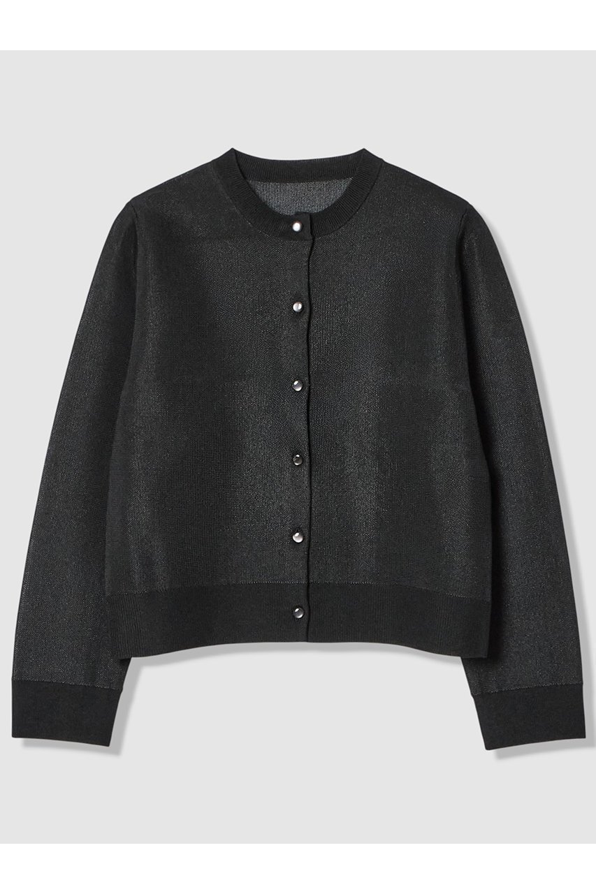 【アルアバイル/allureville】の【LOULOU WILLOUGHBY】シアージャガードカーディガン インテリア・キッズ・メンズ・レディースファッション・服の通販 founy(ファニー) ファッション Fashion レディースファッション Fashion for Women トップス・カットソー Cut & Sew Tops ニット Knit Tops & Sweaters カーディガン・羽織り Layered Style Cardigans 2026年 2026 おすすめ Recommended / Our Picks アンサンブル Ensemble Set カーディガン Cardigan, Knitwear コンパクト Compact, Small Size ジャカード/ジャガード Jacquard, Woven Pattern ベーシック Basic, Essential エレガント 上品 Elegant 夏 Summer 春 Spring S/S・春夏 SS, Spring/Summer, Warm Season ブラック|ID: prp329100004847989 ipo3291000000035430323