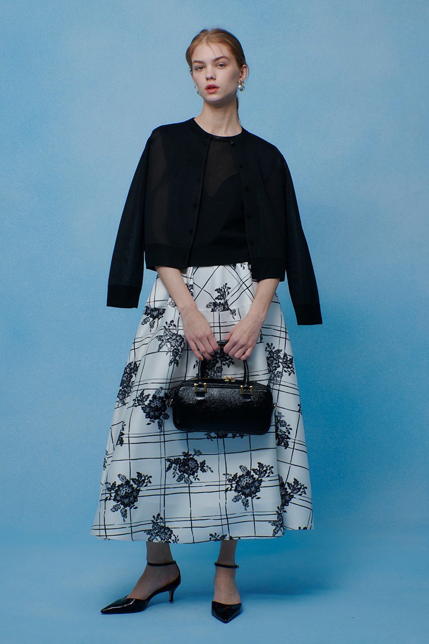 【アルアバイル/allureville】の【LOULOU WILLOUGHBY】シアージャガードカーディガン 人気、トレンドファッション・服の通販 founy(ファニー) ファッション Fashion レディースファッション Fashion for Women トップス・カットソー Cut & Sew Tops ニット Knit Tops & Sweaters カーディガン・羽織り Layered Style Cardigans 2026年 2026 おすすめ Recommended / Our Picks アンサンブル Ensemble Set カーディガン Cardigan, Knitwear コンパクト Compact, Small Size ジャカード/ジャガード Jacquard, Woven Pattern ベーシック Basic, Essential エレガント 上品 Elegant 夏 Summer 春 Spring S/S・春夏 SS, Spring/Summer, Warm Season other-6|ID: prp329100004847989 ipo3291000000035430339