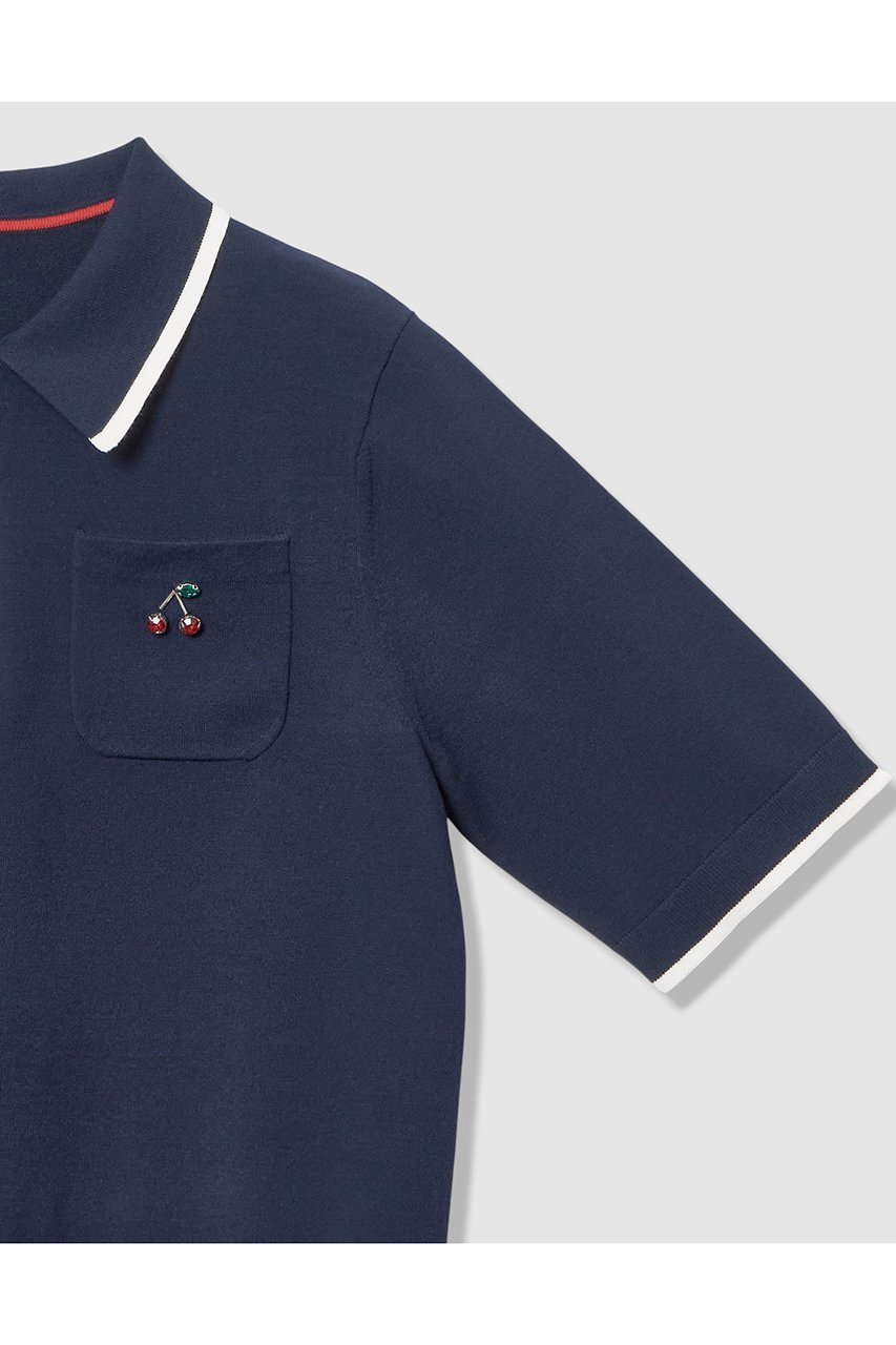 【アルアバイル/allureville】の【LOULOU WILLOUGHBY】CHERRY ビジューポロ 人気、トレンドファッション・服の通販 founy(ファニー) ファッション Fashion レディースファッション Fashion for Women トップス・カットソー Cut & Sew Tops ニット Knit Tops & Sweaters カジュアルプルオーバー・ニットトップス Pullovers & Knit Tops / Casual Pullovers 2026年 2026 ストーン Stone, Gem-Like スポーツ Sports, Activewear スポーティ Sporty, Casual Athletic チェリー Cherry, Cherry Pattern ボトム Bottoms, Lower Wear モチーフ Motif, Design Theme ワイド Wide, Wide Fit エレガント 上品 Elegant 夏 Summer 春 Spring S/S・春夏 SS, Spring/Summer, Warm Season other-4|ID: prp329100004847990 ipo3291000000035430362