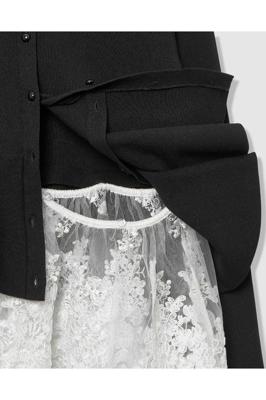 【アルアバイル/allureville】の【LOULOU WILLOUGHBY】レースレイヤーペプラムカーディガン 人気、トレンドファッション・服の通販 founy(ファニー) 　ファッション　Fashion　レディースファッション　Fashion for Women　トップス・カットソー　Cut & Sew Tops　ニット　Knit Tops & Sweaters　カーディガン・羽織り　Layered Style Cardigans　2026年　2026　カーディガン　Cardigan, Knitwear　スカラップ　Scallop, Scalloped Edge　ペプラム　Peplum, Flared Hem　レース　Lace, Lace Fabric　夏　Summer　春　Spring　S/S・春夏　SS, Spring/Summer, Warm Season　other-6|ID: prp329100004847991 ipo3291000000035430395