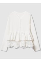 【アルアバイル/allureville】の【LOULOU WILLOUGHBY】レースレイヤーペプラムカーディガン 人気、トレンドファッション・服の通販 founy(ファニー) ファッション Fashion レディースファッション Fashion for Women トップス・カットソー Cut & Sew Tops ニット Knit Tops & Sweaters カーディガン・羽織り Layered Style Cardigans 2026年 2026 カーディガン Cardigan, Knitwear スカラップ Scallop, Scalloped Edge ペプラム Peplum, Flared Hem レース Lace, Lace Fabric 夏 Summer 春 Spring S/S・春夏 SS, Spring/Summer, Warm Season |ID:prp329100004847991