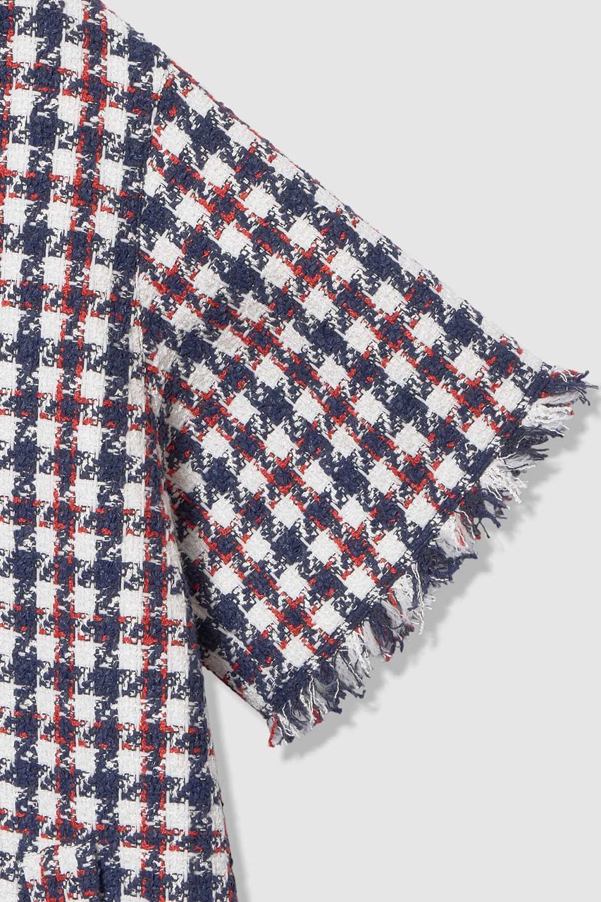 【アルアバイル/allureville】の【LOULOU WILLOUGHBY】トリコロールツイードワンピース 人気、トレンドファッション・服の通販 founy(ファニー) 　ファッション　Fashion　レディースファッション　Fashion for Women　ワンピース　Dresses　チュニック　Tunic Tops & Dresses　チェック　Check, Plaid, Tartan　チュニック　Tunic, Long Top　ツイード　Twill, Twill Weave　フリンジ　Fringe, Tassel　再入荷　Restock / Back in Stock　夏　Summer　春　Spring　S/S・春夏　SS, Spring/Summer, Warm Season　other-4|ID: prp329100004847996 ipo3291000000036073742