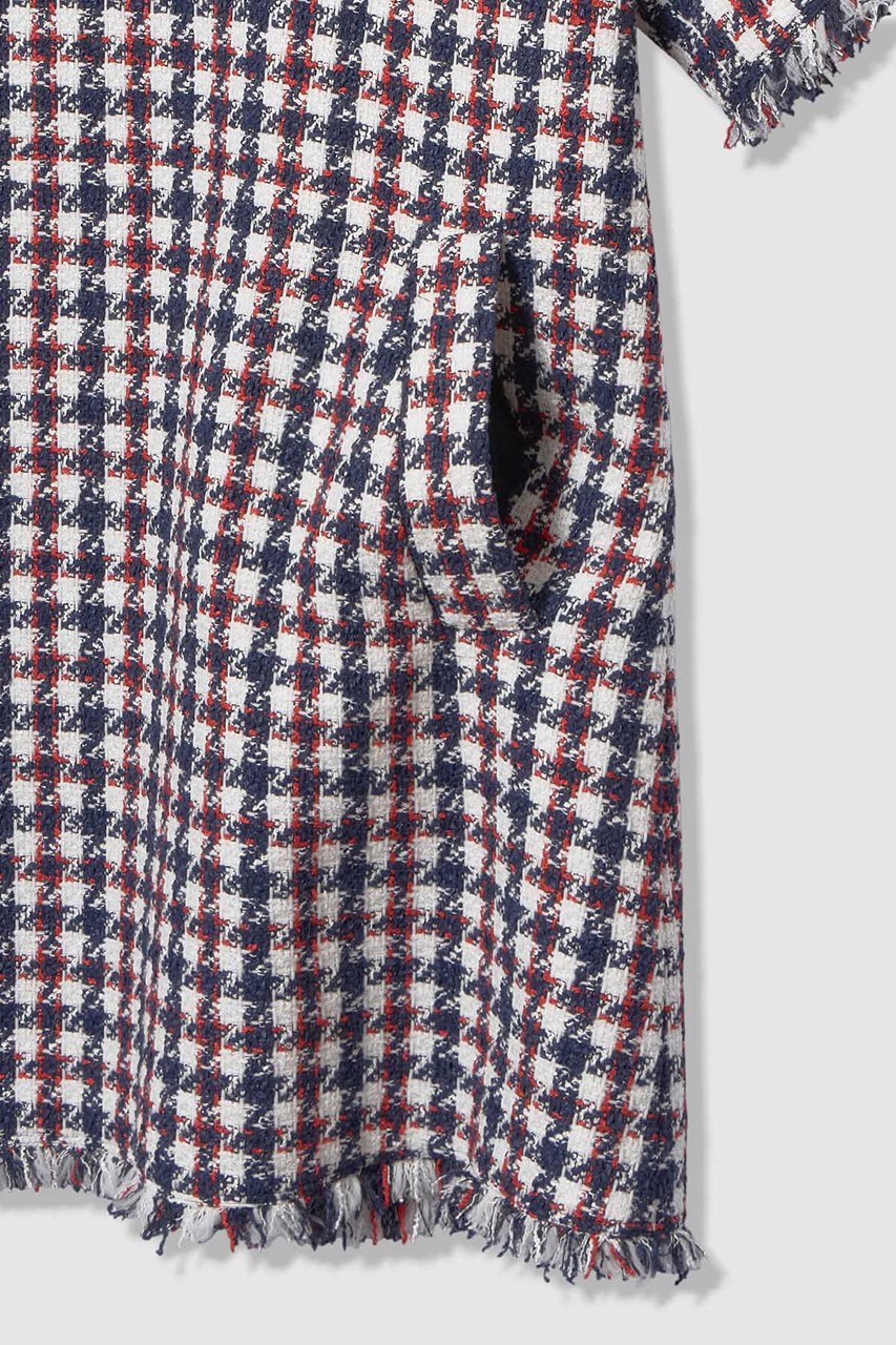 【アルアバイル/allureville】の【LOULOU WILLOUGHBY】トリコロールツイードワンピース 人気、トレンドファッション・服の通販 founy(ファニー) 　ファッション　Fashion　レディースファッション　Fashion for Women　ワンピース　Dresses　チュニック　Tunic Tops & Dresses　チェック　Check, Plaid, Tartan　チュニック　Tunic, Long Top　ツイード　Twill, Twill Weave　フリンジ　Fringe, Tassel　再入荷　Restock / Back in Stock　夏　Summer　春　Spring　S/S・春夏　SS, Spring/Summer, Warm Season　other-5|ID: prp329100004847996 ipo3291000000036073743