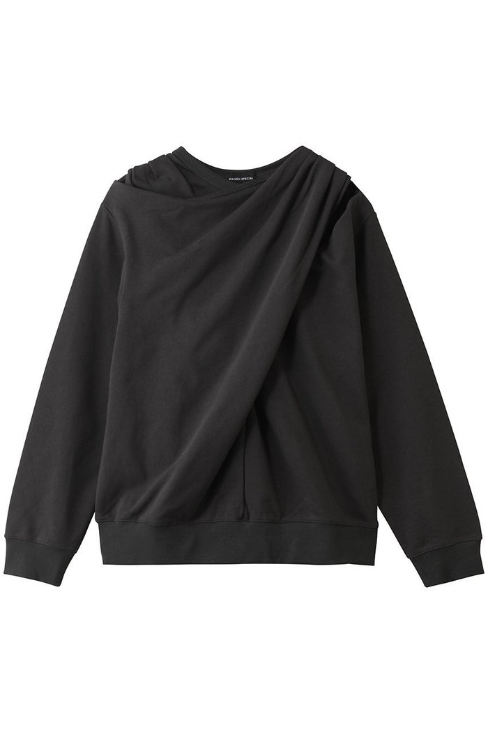 【メゾンスペシャル/MAISON SPECIAL】のTwist Cut-Off Sweat Top/ツイストカットオフスウェットトップ インテリア・キッズ・メンズ・レディースファッション・服の通販 founy(ファニー) https://founy.com/ ファッション Fashion レディースファッション Fashion for Women トップス・カットソー Cut & Sew Tops シャツ・ブラウス・オフィスカジュアル Elegant Blouses & Button-Ups レディースパーカー・カジュアルフーディー Casual Hoodies & Sweatshirts ロングTシャツ・Tシャツ Longline T-Shirts & Tees スウェット・クルーネックトップス Sweatshirts & Crewnecks / Relaxed Fit Sweat Tops カットソー・ベーシックTシャツ Cut-and-Sewn Tops / Stretch Tees & Basics 2026年 2026 カットオフ Cut-Off Design スリーブ Sleeve, Long Sleeve / Short Sleeve ツイスト Tweed, Tweed Fabric ロング Long, Long-Length 夏 Summer 春 Spring S/S・春夏 SS, Spring/Summer, Warm Season |ID: prp329100004847999 ipo3291000000035978101