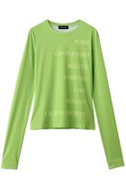 【メゾンスペシャル/MAISON SPECIAL】のLogo Sheer Top/ロゴタイポスキューバトップ LIME(ライム)|ID: prp329100004848002 ipo3291000000035978118