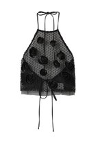 【メゾンスペシャル/MAISON SPECIAL】のRose Bustier/ローズエンブロイダリーメッシュビスチェ BLK(ブラック)|ID: prp329100004848003 ipo3291000000035819481
