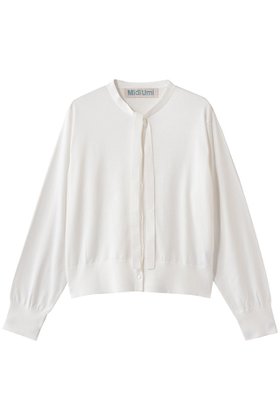 【ミディウミ/MidiUmi】のbow-tie knit CD カーディガン 人気、トレンドファッション・服の通販 founy(ファニー) ファッション Fashion レディースファッション Fashion for Women トップス・カットソー Cut & Sew Tops ニット Knit Tops & Sweaters カーディガン・羽織り Layered Style Cardigans 2026年 2026 なめらか Smooth, Silky Texture カーディガン Cardigan, Knitwear クラシカル Classical, Vintage-Inspired コンパクト Compact, Small Size デニム Denim, Jeans Material ファブリック Fabric, Textile フェミニン Feminine, Girly リュクス Luxury, Elegant, High-End, Chic エレガント 上品 Elegant 夏 Summer 春 Spring S/S・春夏 SS, Spring/Summer, Warm Season |ID:prp329100004848013