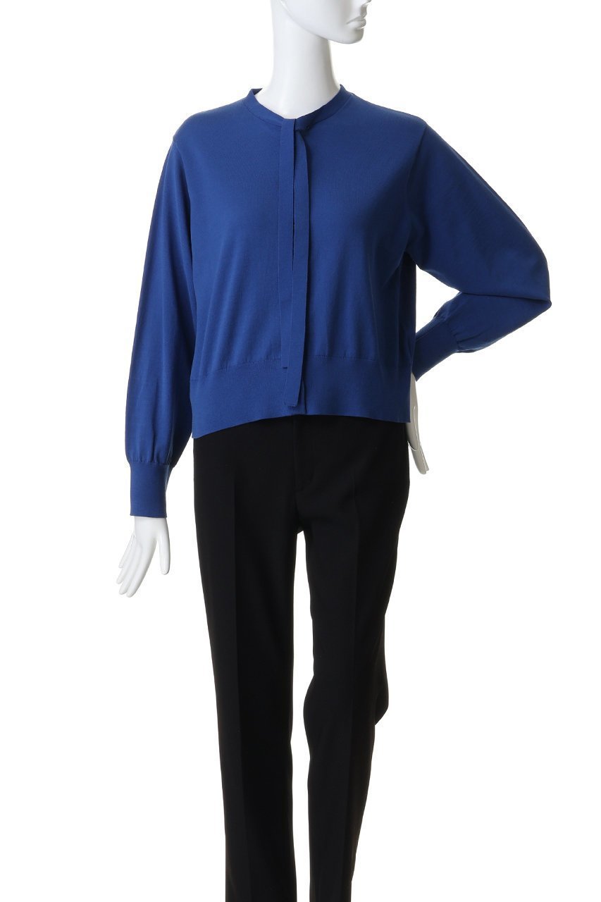 【ミディウミ/MidiUmi】のbow-tie knit CD カーディガン 人気、トレンドファッション・服の通販 founy(ファニー) 　ファッション　Fashion　レディースファッション　Fashion for Women　トップス・カットソー　Cut & Sew Tops　ニット　Knit Tops & Sweaters　カーディガン・羽織り　Layered Style Cardigans　2026年　2026　なめらか　Smooth, Silky Texture　カーディガン　Cardigan, Knitwear　クラシカル　Classical, Vintage-Inspired　コンパクト　Compact, Small Size　デニム　Denim, Jeans Material　ファブリック　Fabric, Textile　フェミニン　Feminine, Girly　リュクス　Luxury, Elegant, High-End, Chic　エレガント 上品　Elegant　夏　Summer　春　Spring　S/S・春夏　SS, Spring/Summer, Warm Season　other-2|ID: prp329100004848013 ipo3291000000035430690