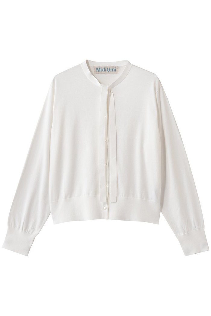 【ミディウミ/MidiUmi】のbow-tie knit CD カーディガン インテリア・キッズ・メンズ・レディースファッション・服の通販 founy(ファニー) https://founy.com/ ファッション Fashion レディースファッション Fashion for Women トップス・カットソー Cut & Sew Tops ニット Knit Tops & Sweaters カーディガン・羽織り Layered Style Cardigans なめらか Smooth, Silky Texture カーディガン Cardigan, Knitwear クラシカル Classical, Vintage-Inspired コンパクト Compact, Small Size デニム Denim, Jeans Material ファブリック Fabric, Textile フェミニン Feminine, Girly リュクス Luxury, Elegant, High-End, Chic エレガント 上品 Elegant |ID: prp329100004848013 ipo3291000000036519545