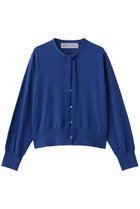【ミディウミ/MidiUmi】のbow-tie knit CD カーディガン 人気、トレンドファッション・服の通販 founy(ファニー) ファッション Fashion レディースファッション Fashion for Women トップス・カットソー Cut & Sew Tops ニット Knit Tops & Sweaters カーディガン・羽織り Layered Style Cardigans なめらか Smooth, Silky Texture カーディガン Cardigan, Knitwear クラシカル Classical, Vintage-Inspired コンパクト Compact, Small Size デニム Denim, Jeans Material ファブリック Fabric, Textile フェミニン Feminine, Girly リュクス Luxury, Elegant, High-End, Chic エレガント 上品 Elegant thumbnail blue|ID: prp329100004848013 ipo3291000000036519547