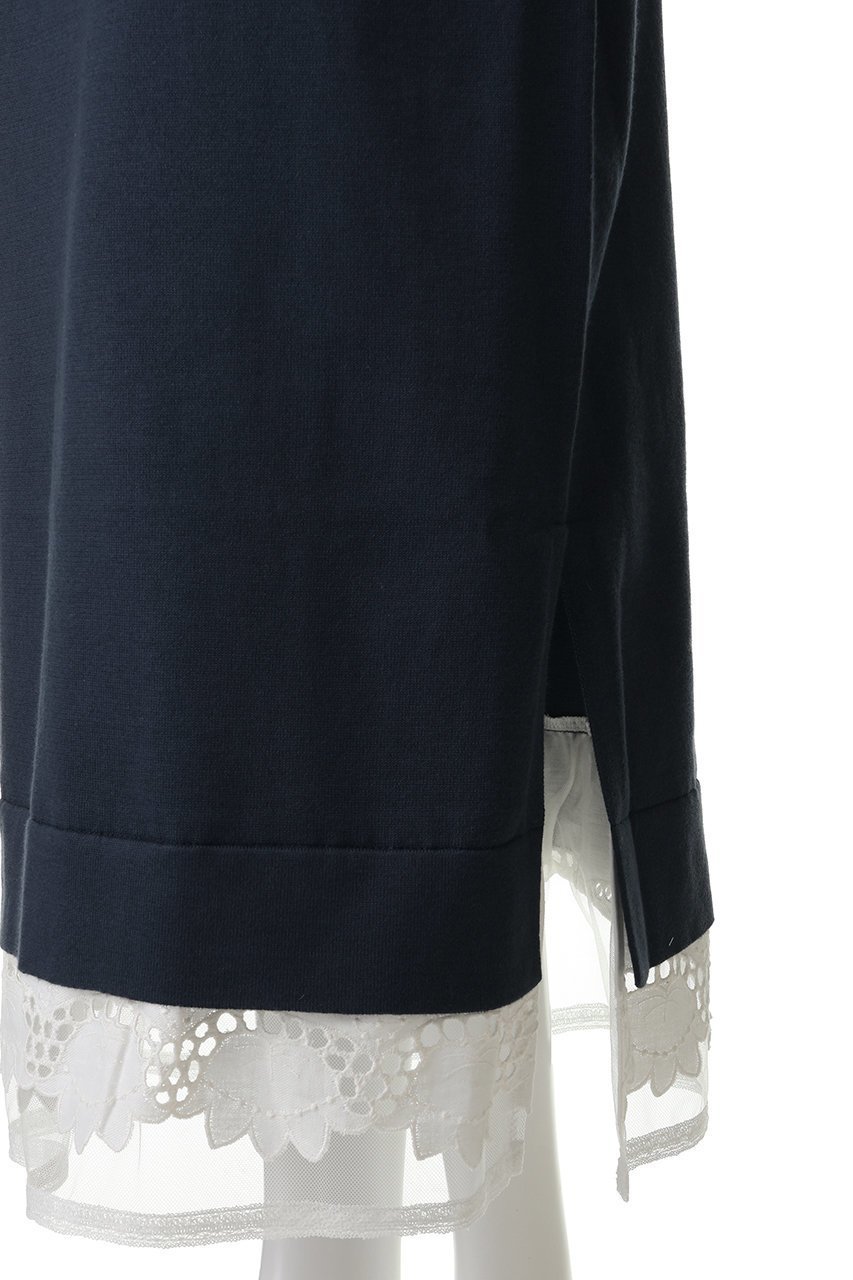 【ミュベール/MUVEIL】のスキッパーポロセットアップニット 人気、トレンドファッション・服の通販 founy(ファニー) 　ファッション　Fashion　レディースファッション　Fashion for Women　トップス・カットソー　Cut & Sew Tops　ニット　Knit Tops & Sweaters　カジュアルプルオーバー・ニットトップス　Pullovers & Knit Tops / Casual Pullovers　なめらか　Smooth, Silky Texture　シルク　Silk, 100% Silk　セットアップ　Set-Up, Coordinated Outfit　フィット　Fit, Slim Fit　フラワー　Flower, Floral　ボックス　Boxy, Box Shape　モチーフ　Motif, Design Theme　レース　Lace, Lace Fabric　other-6|ID: prp329100004848019 ipo3291000000035859242